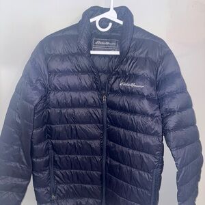 Eddie Bauer Men’s Navy CirrusLite Puffer Down Jacket